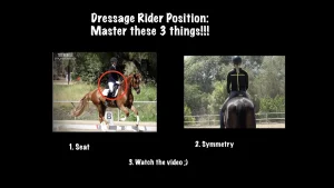 dressage rider position