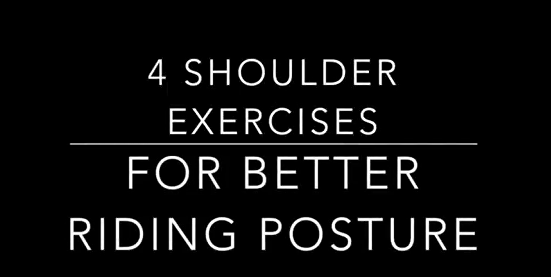 shoulder exercises for better posture