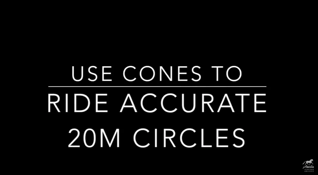 use cones to ride accurate 20m circles