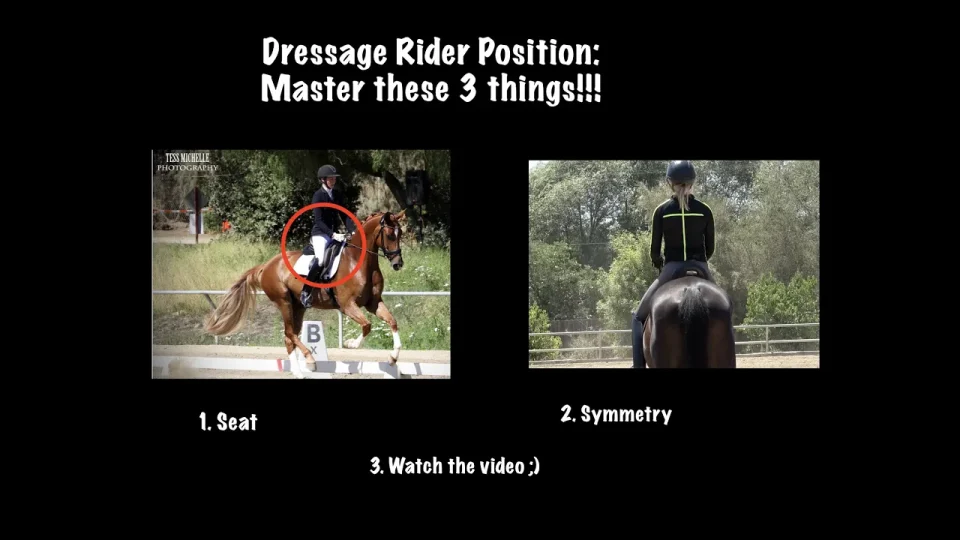dressage rider position