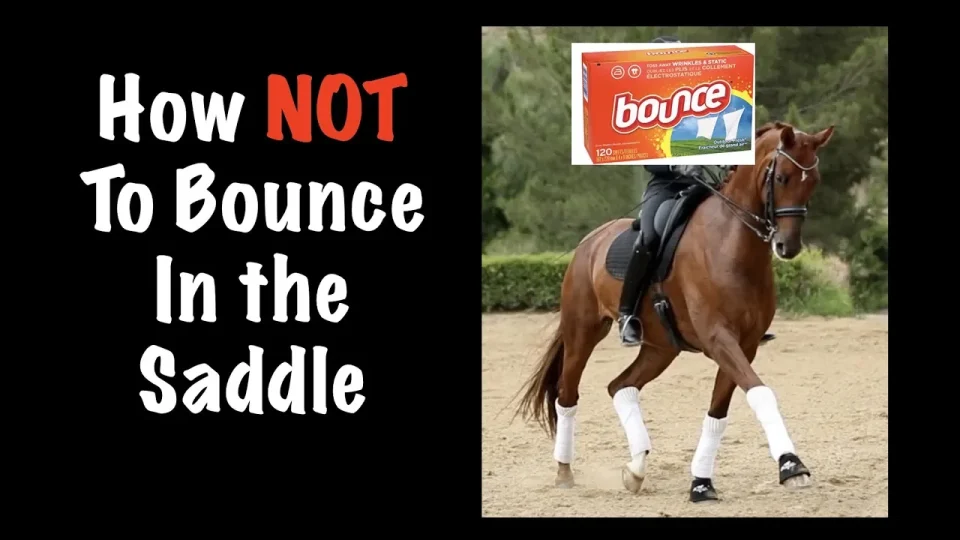 how not to bounce in the saddle