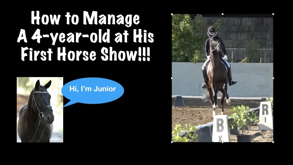 how to manage a 4yo at their first show